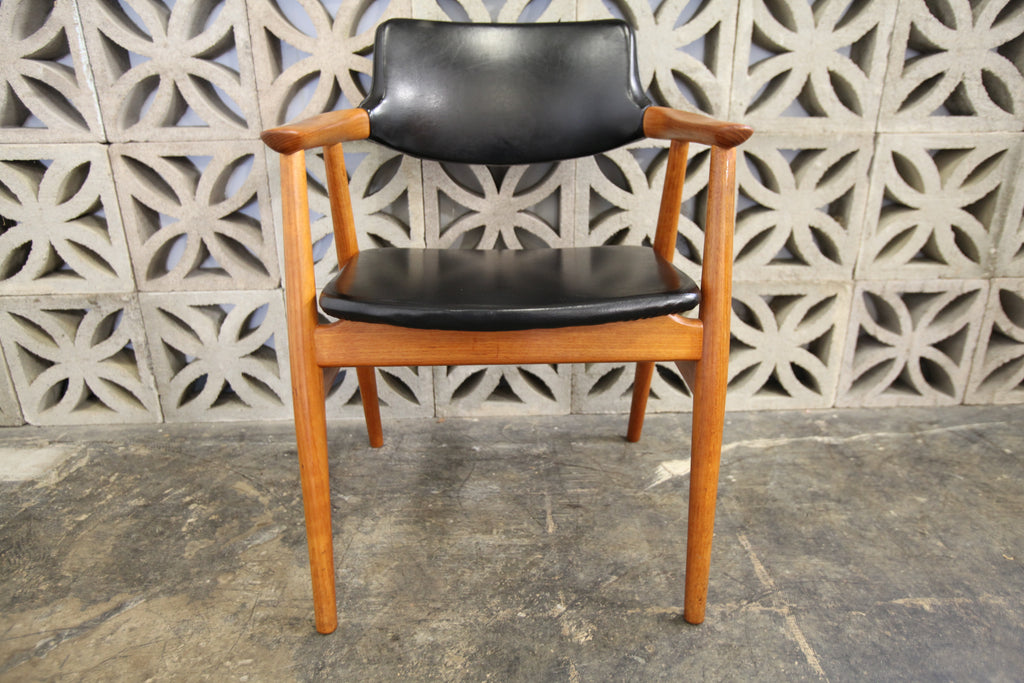 Rare GM11 Danish Teak Arm Chair by Svend Aage Eriksen for Glostrop Mobelfabrik