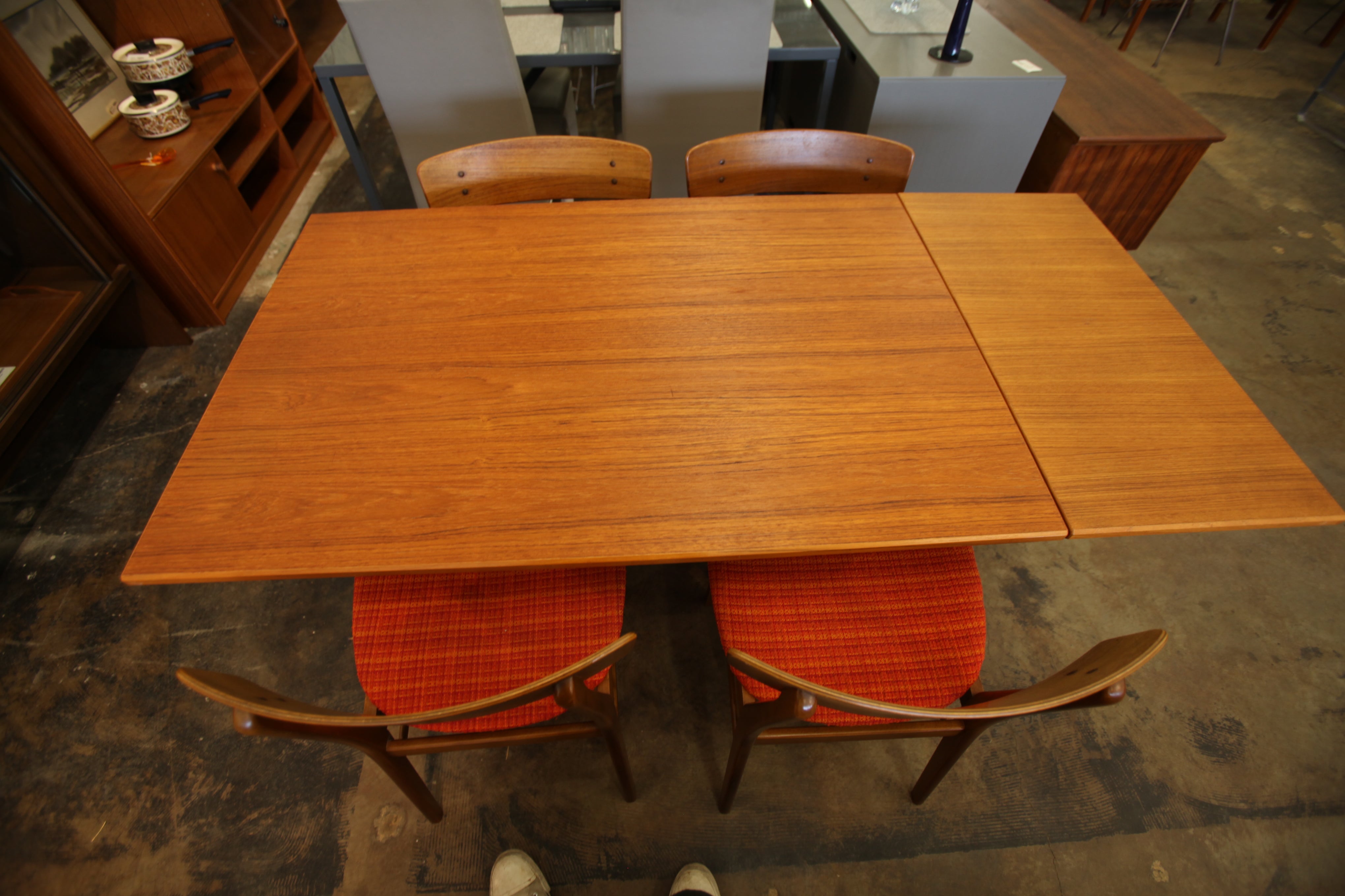 Vintage Danish Teak Table w/ Drop Leaf