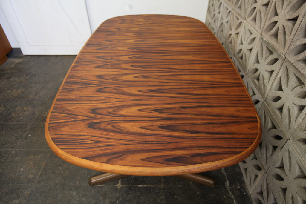 Vintage Danish Rosewood Dining Table w/ One Leaf by Gudme Mobelfabrik