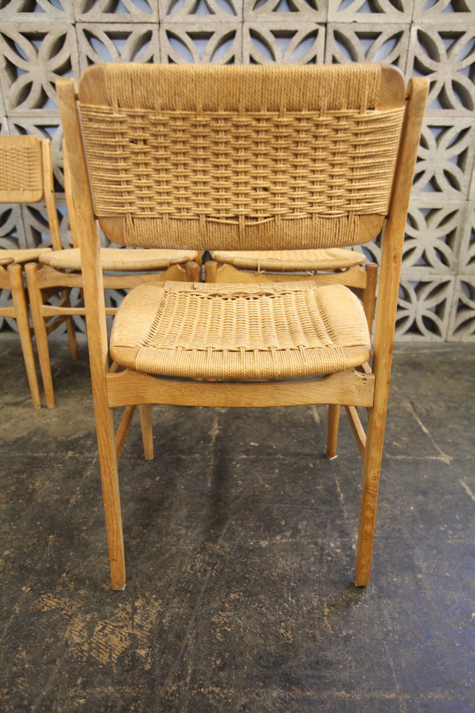 Set of 4 Danish (project) Chairs (19.5"W x 18"D x 31.75"H x 18"H seat)