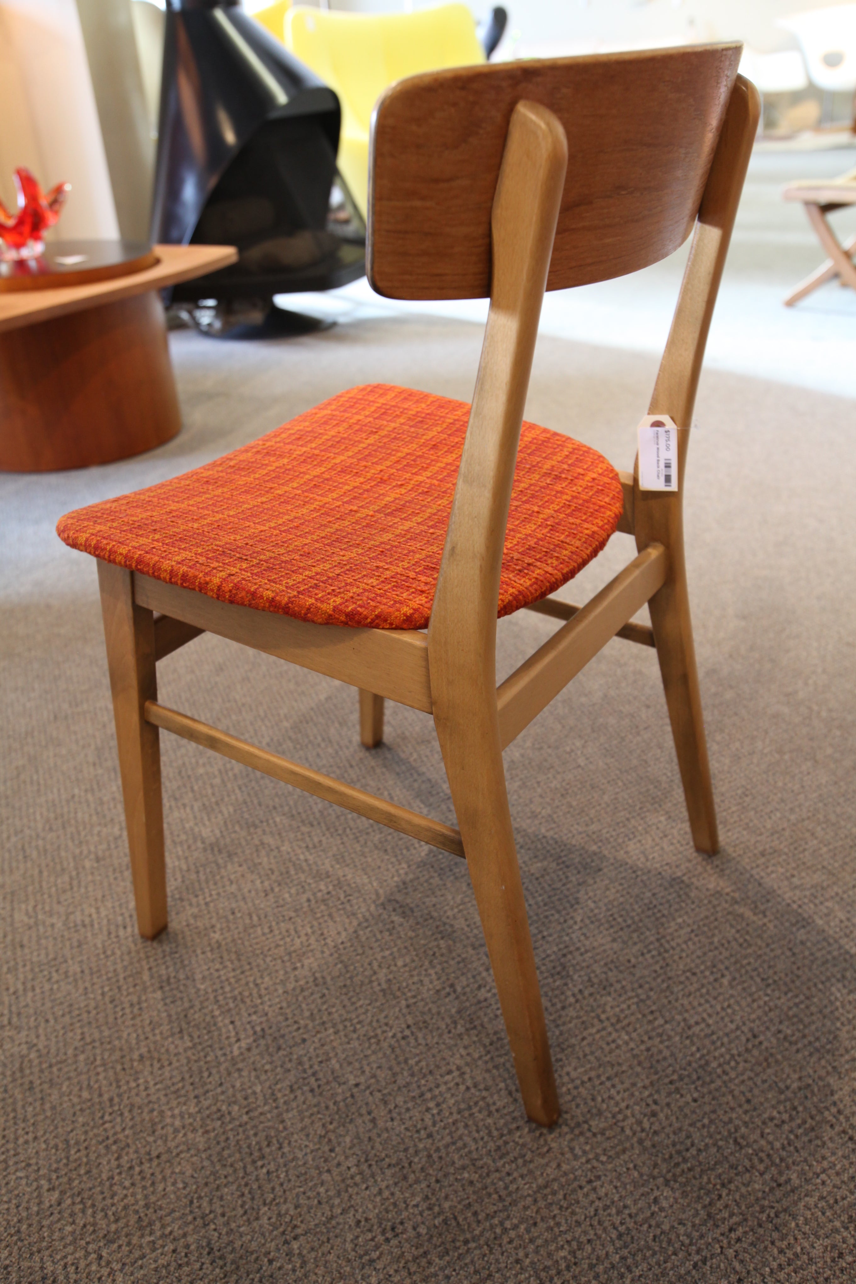 Vintage Farstrup Wood Back Danish Teak Chair