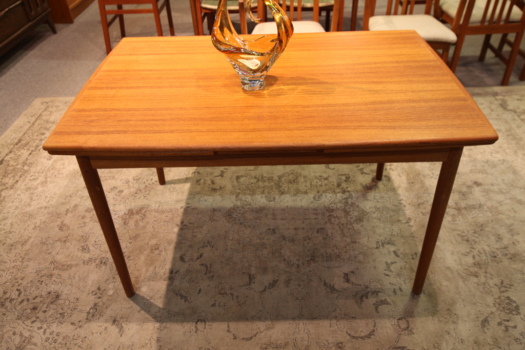 Vintage Danish Teak Extension Dining Table (48"x32"x28.75"H) or (84" x 32" x 28.75"H)