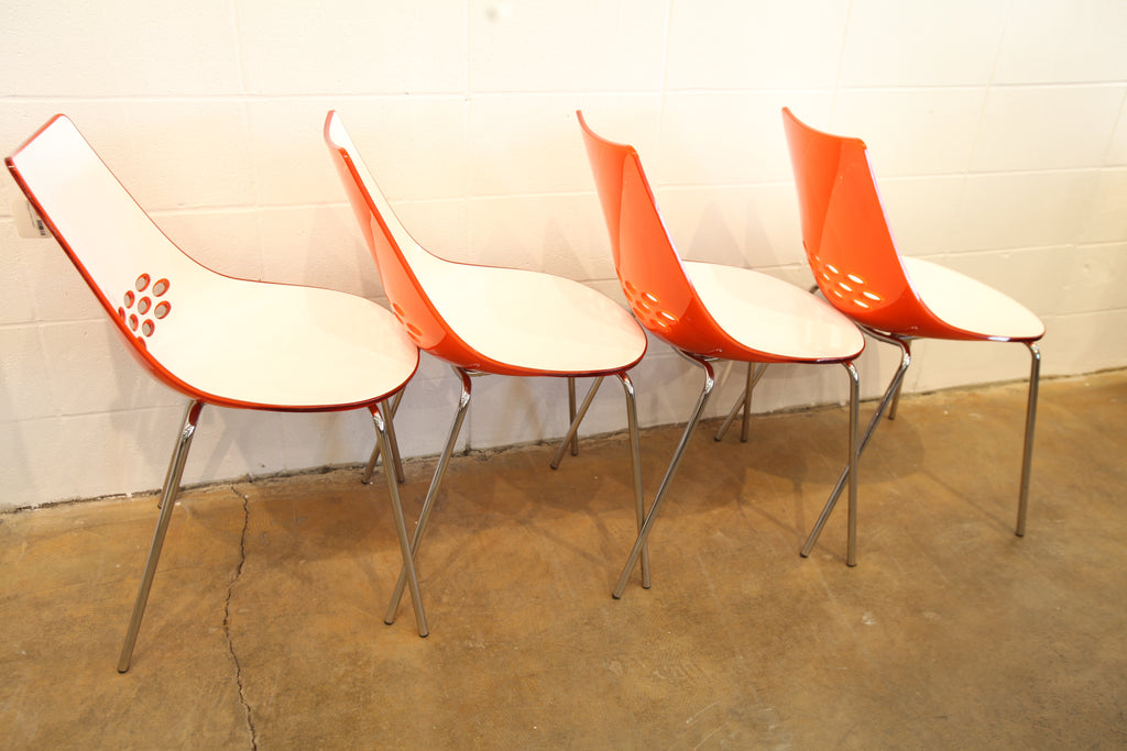 Unique Vintage Set of 4 Calligaris "Jam" Chairs (Made in Italy)