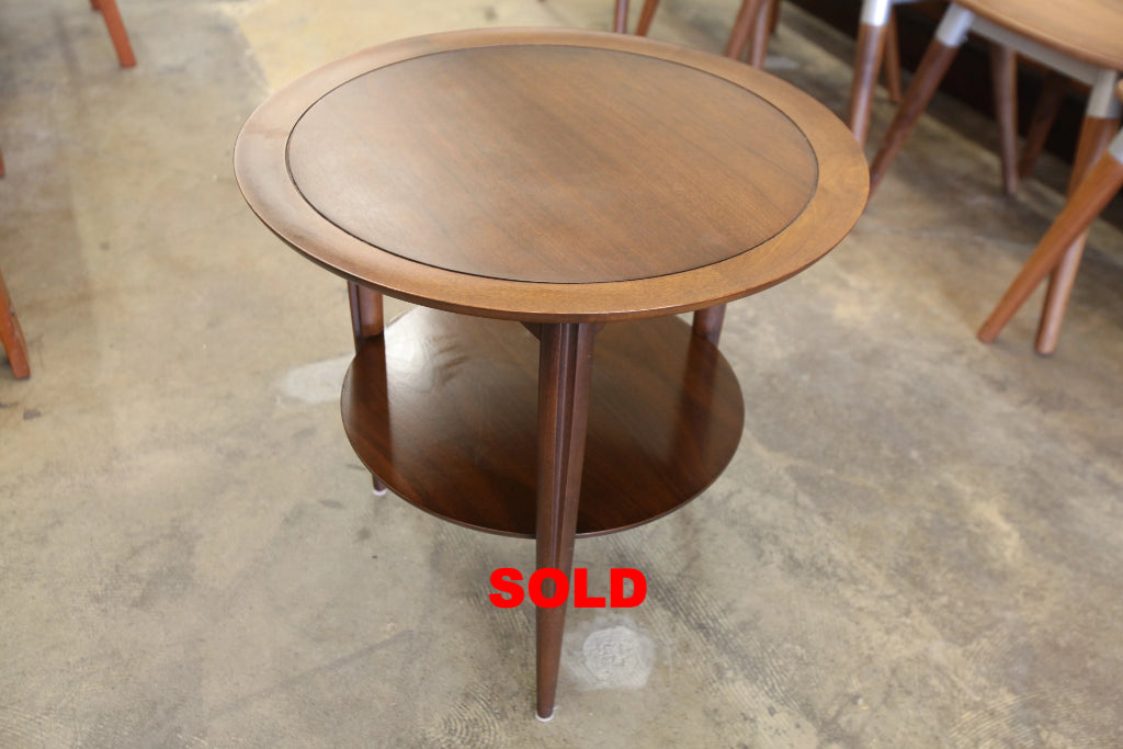 Vintage Deilcraft Walnut Side Table (23"W x 22.25"H)