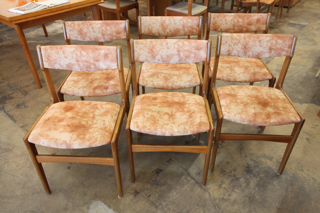 Set of 6 Vintage Danish Teak Dining Chairs