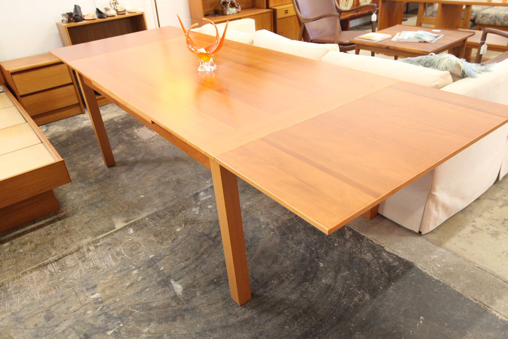 Vintage Danish Made Extendable Wood Dining Table (71"x39.5") or (110"x39.5") 30"H