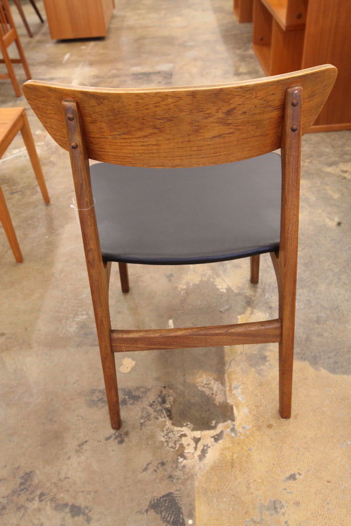 Vintage Danish Teak Wood Back Dining Chair