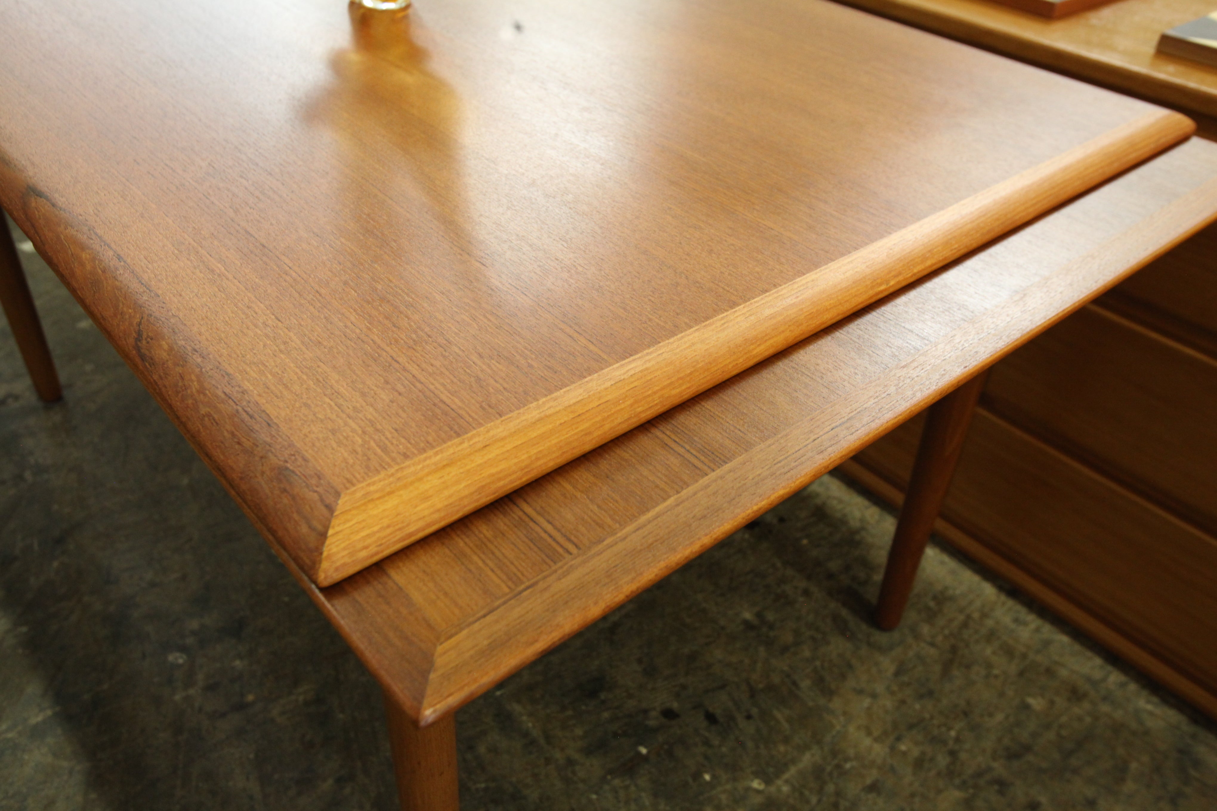 Beautiful Vintage Danish Teak Extension Dining Table (53" x 35") or (90.25" x 35") 28.75"H