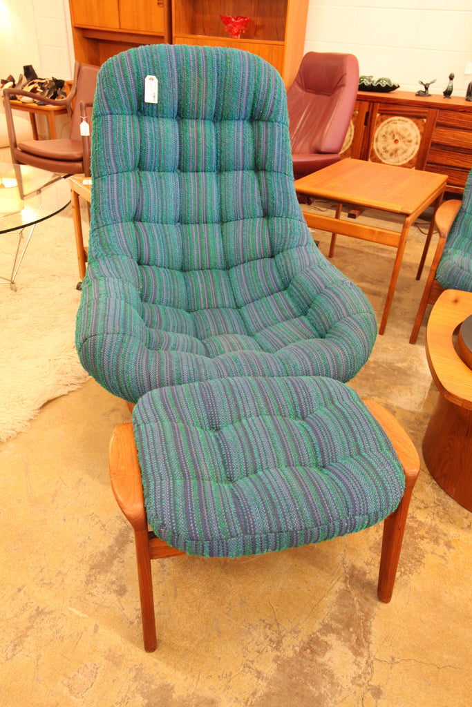 Vintage R.Huber Chair and Ottoman