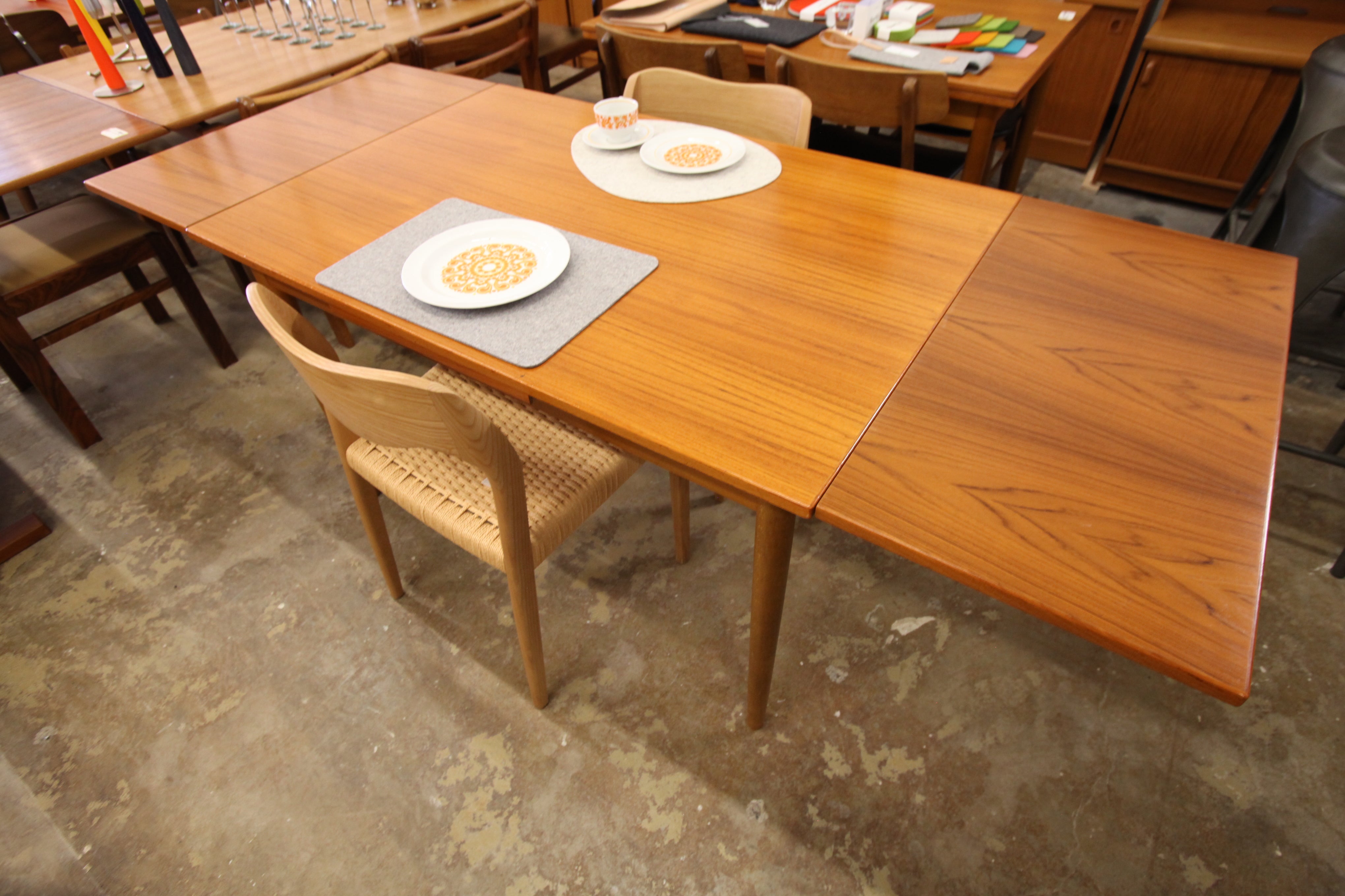 Vintage Danish Teak Extension Dining Table by Farstrup (48"x32") (79.25"x32") 29"H