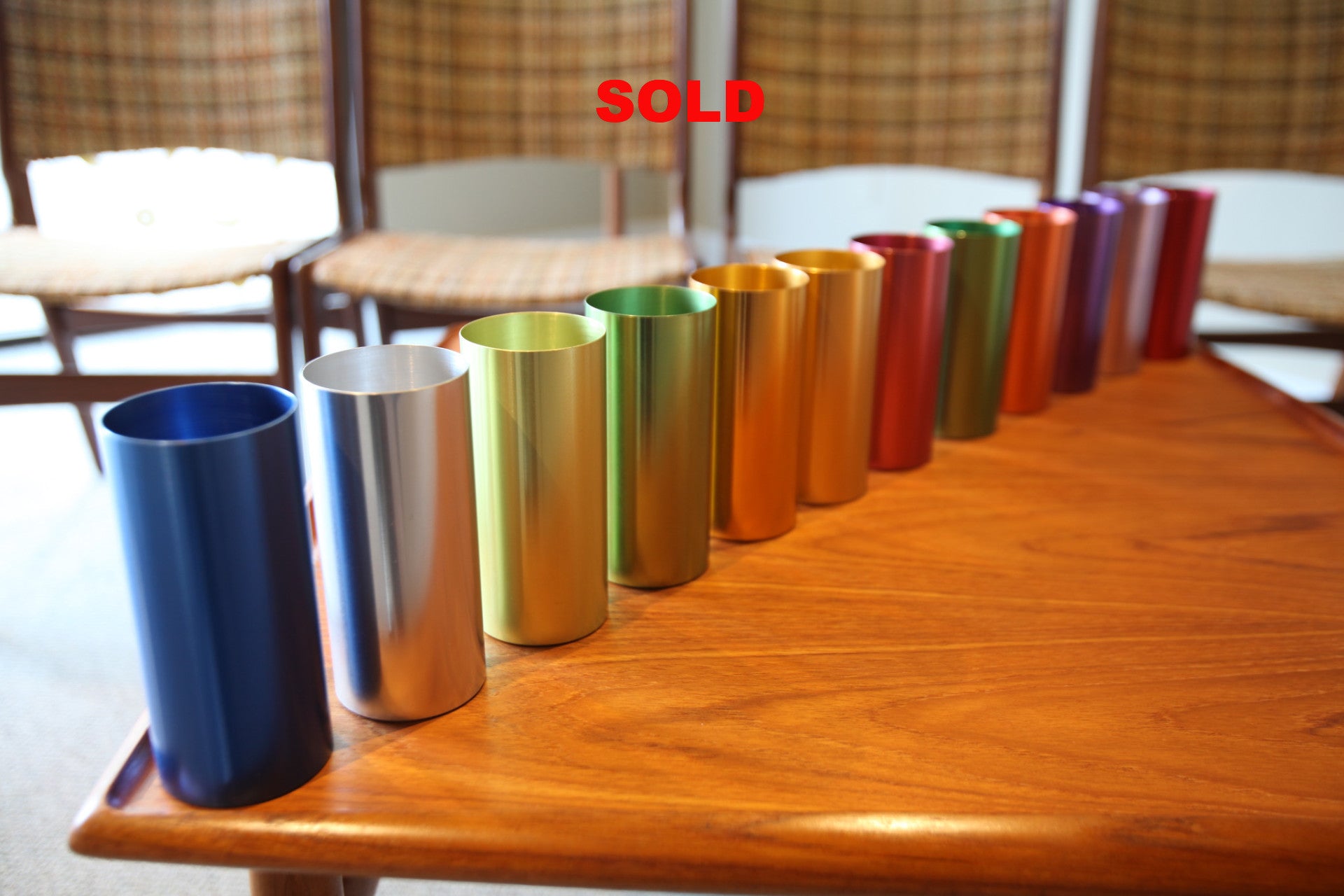 Set of 12 Perma Hues Aluminum Cups