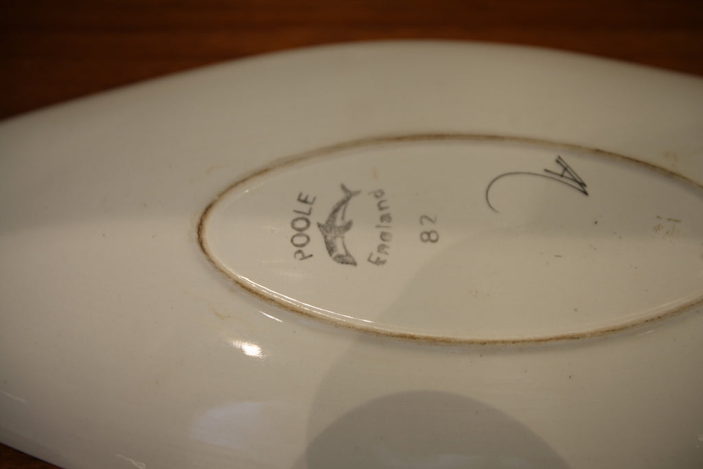 Poole Pearled Plate (circa 1963 signed)