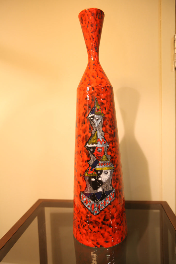 60cm Tall Porcelain Vase "Sally" signed