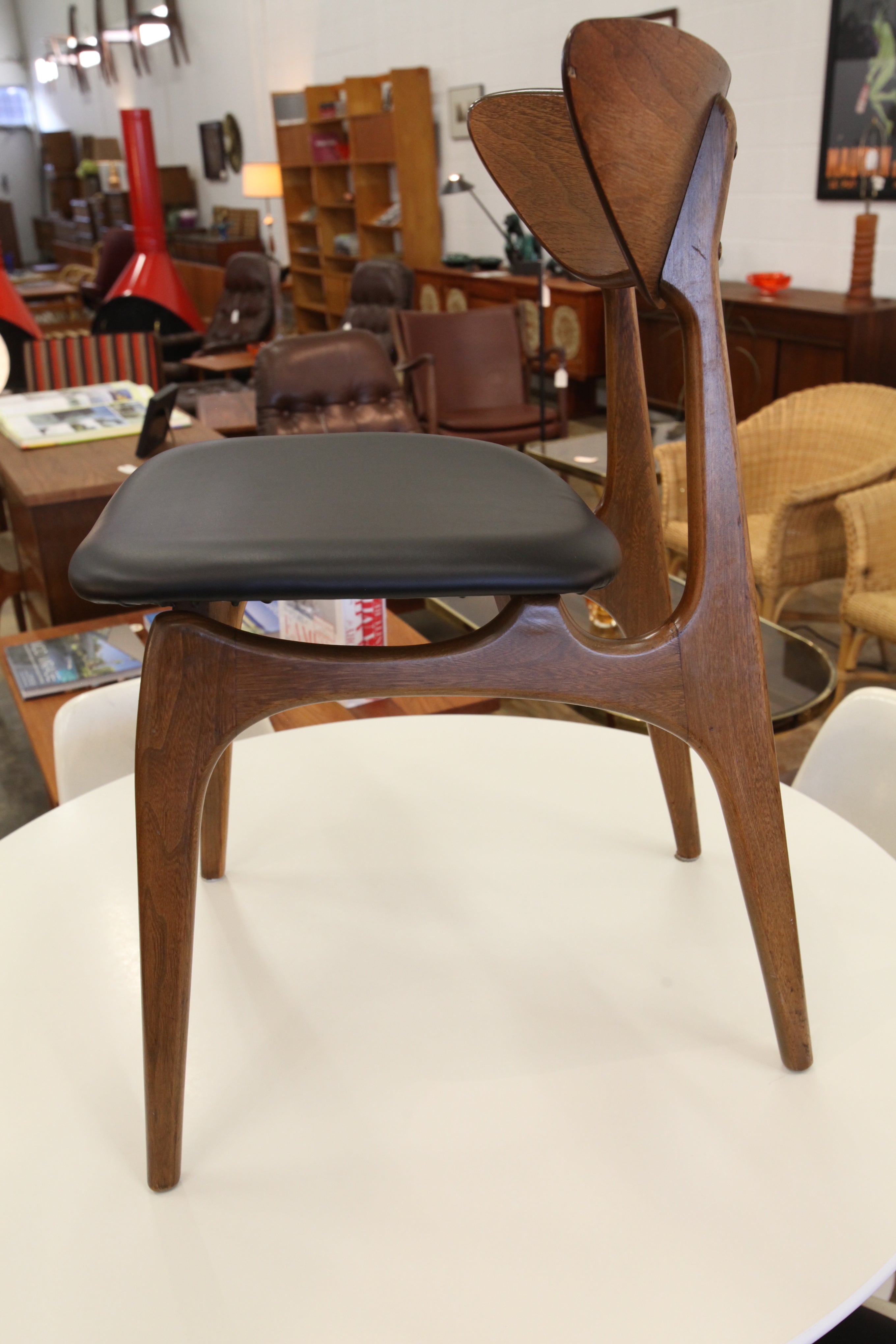 Set of 4 "Hard to Find" Vintage Walnut Deilcraft Dining Chairs