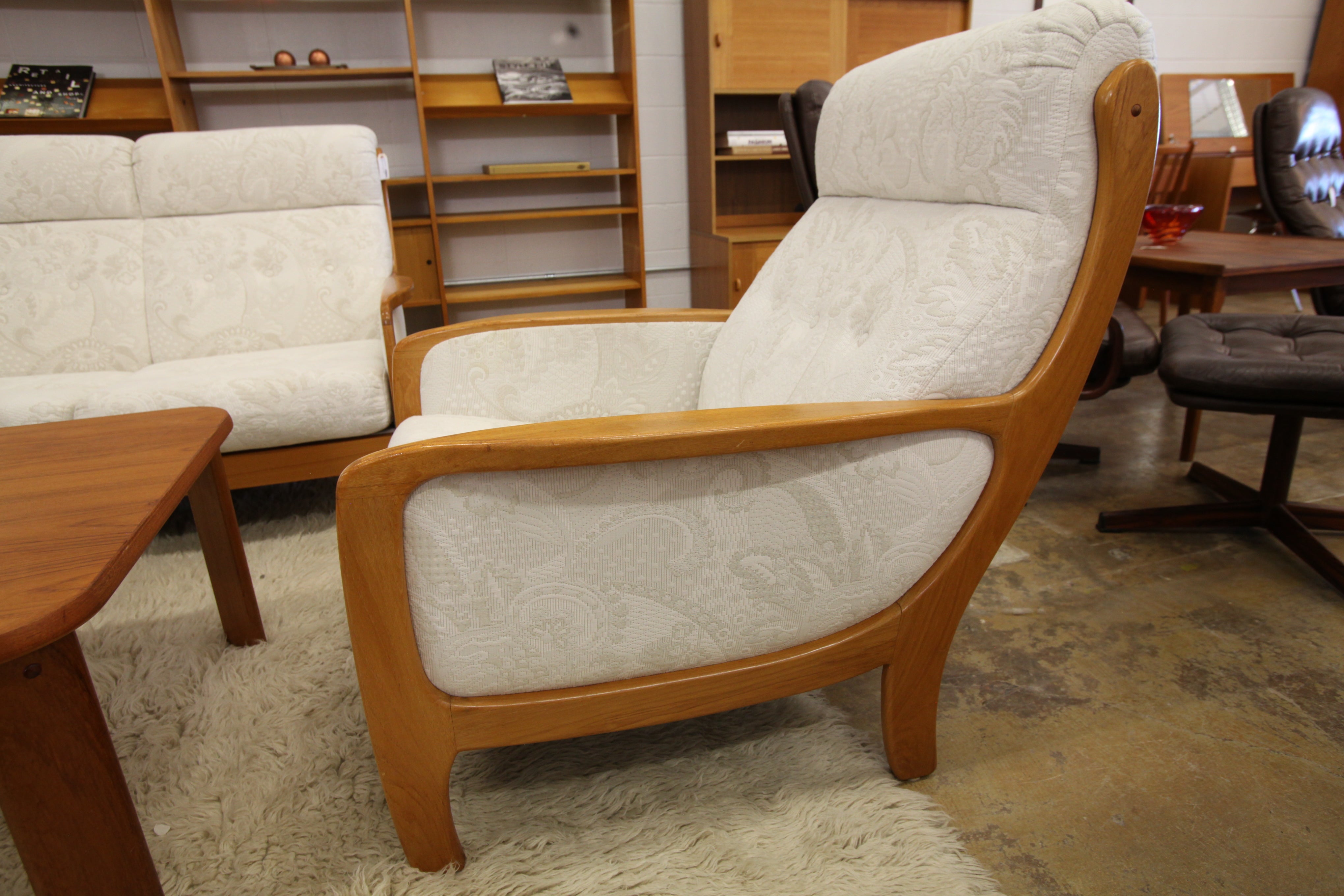 Vintage Nordesign Teak Framed Lounge Chair (30"W x 36"H x 36"D)