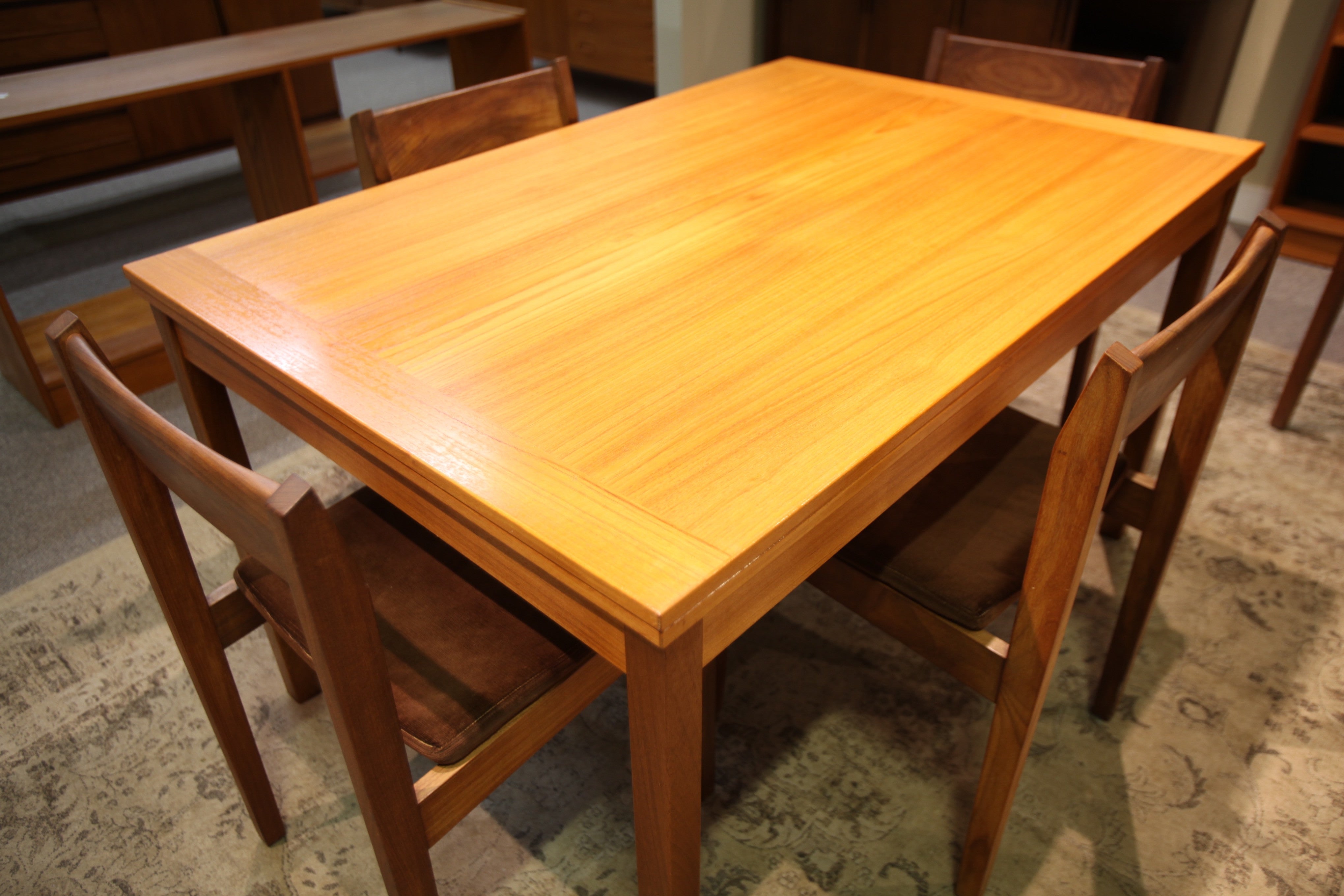 Danish Teak Slide out Table (92.5"x35.5") or (53"x35.5")