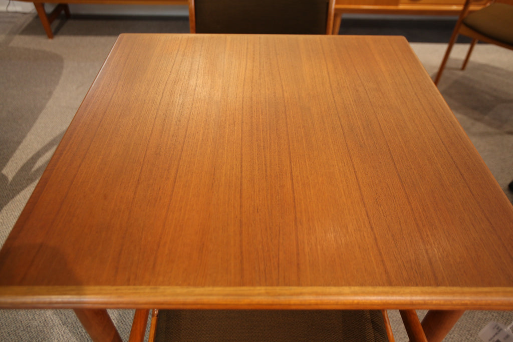 Small Danish Teak Extension Table (33.5" x 33.5") or (33.5" x 64")