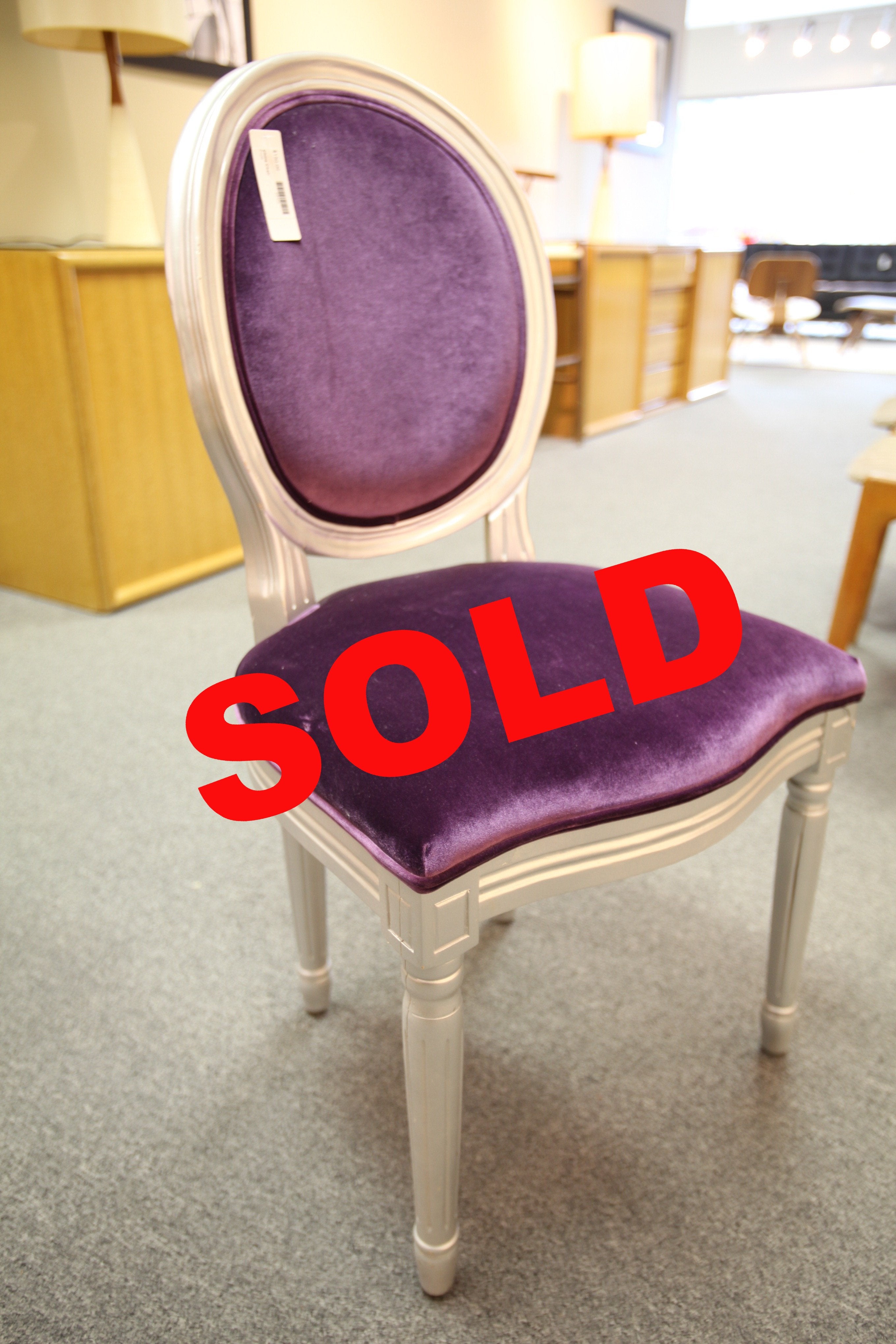 Purple Chintz Chair