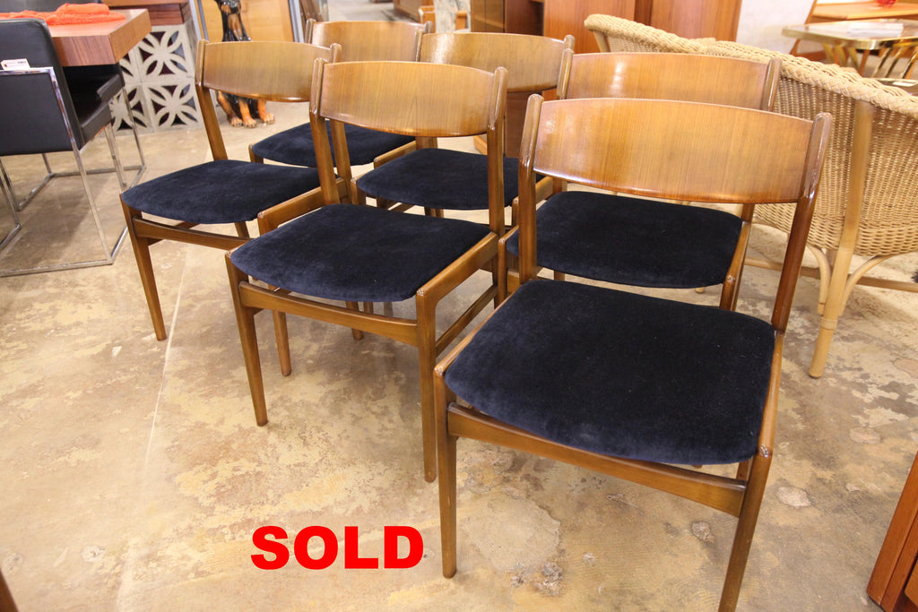Vintage Set Of 6 Folke Ohlsson for DUX Dining Chairs (18.5"Wx20.5"Dx30.25"H)