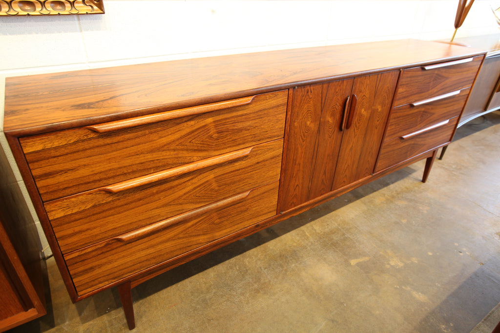 Beautiful Vintage Rosewood Sideboard / Dresser (84"W x 18"D x 31.75"H)