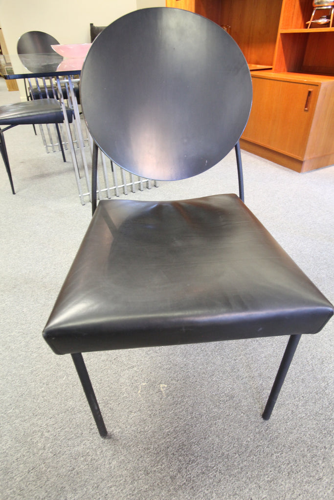 Set of 4 Dakota Jackson Leather Chairs