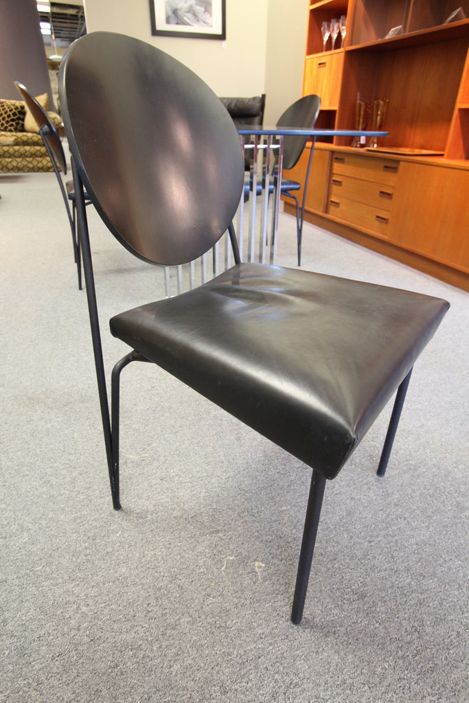 Set of 4 Dakota Jackson Leather Chairs