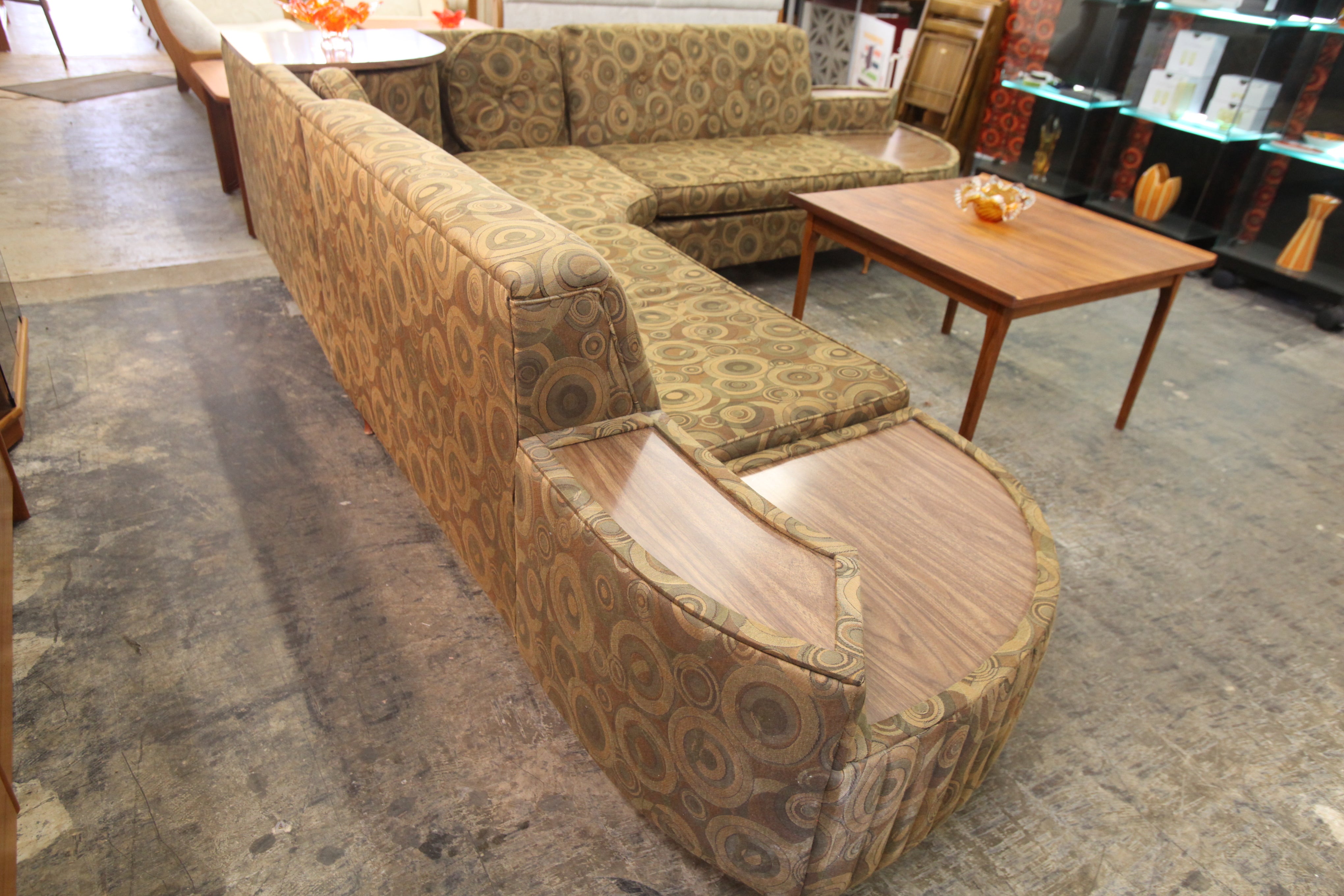 Vintage "L" Shaped Sofa (102" x 102" x 30"H)