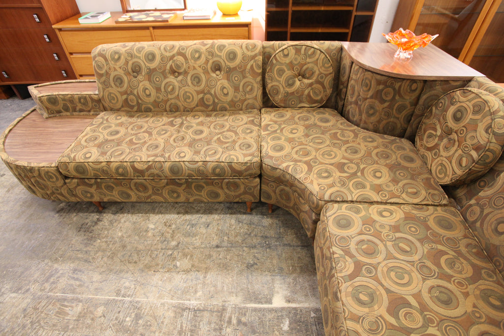 Vintage "L" Shaped Sofa (102" x 102" x 30"H)