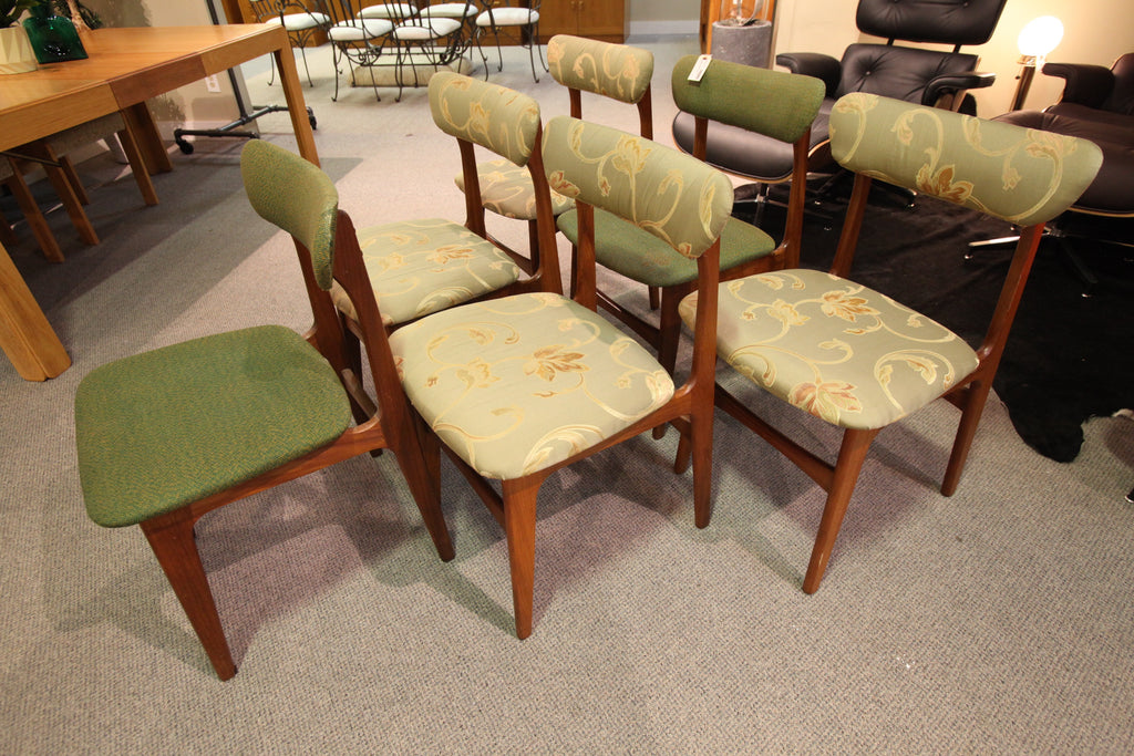 Set of 6 Danish Teak Chairs