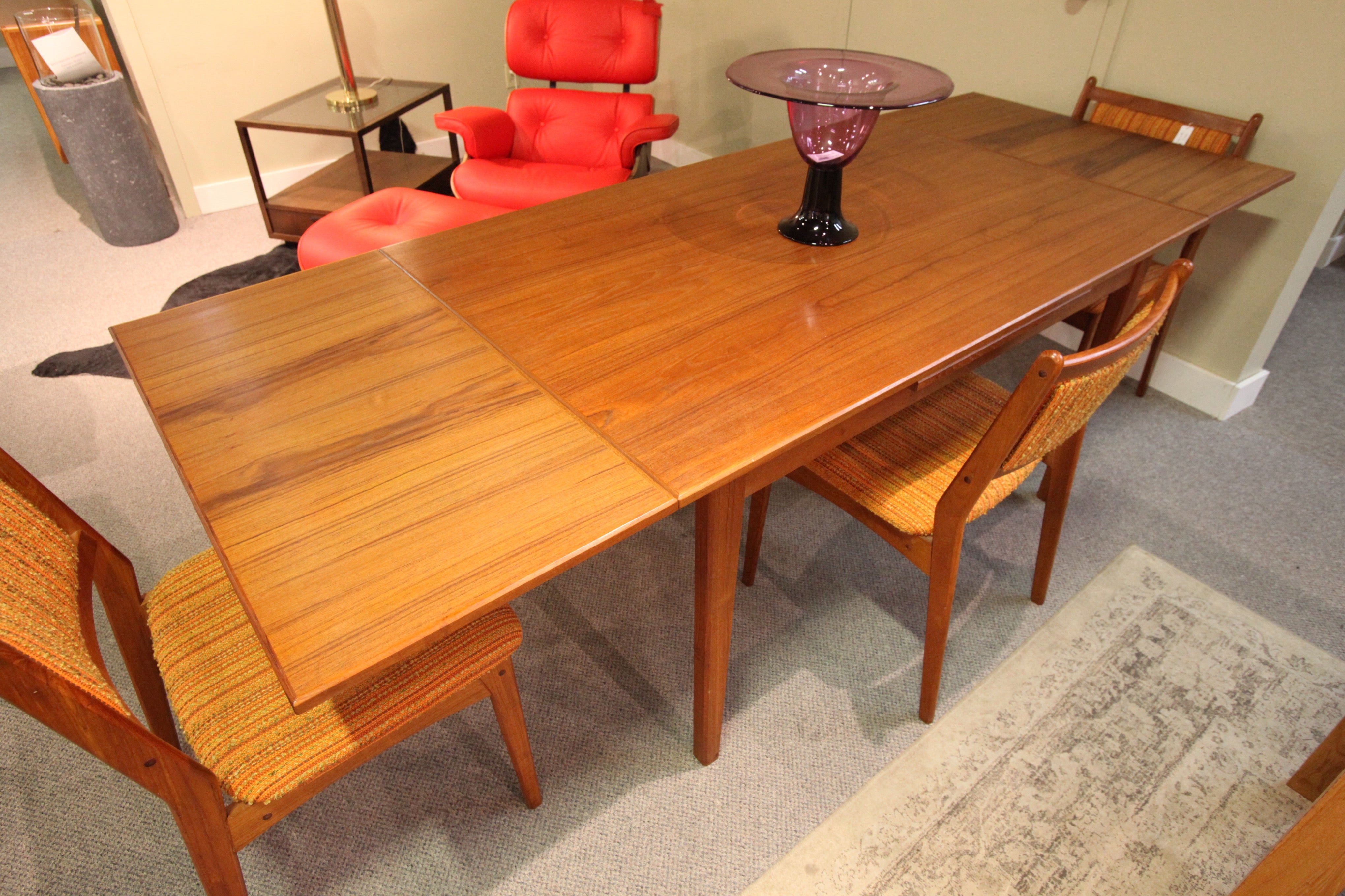 Teak Table with Extensions (54.5" x 34.5") or (89.5" x 34.5")
