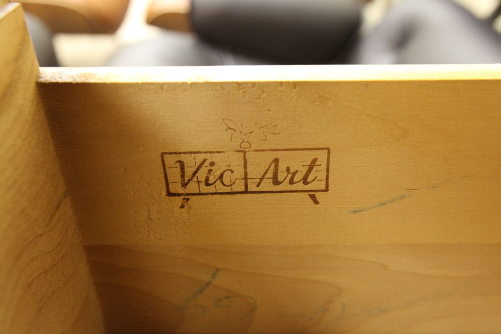 Vic-Art 9 Drawer Walnut Dresser (65.75"W x 29.5"H x 17.5"D)