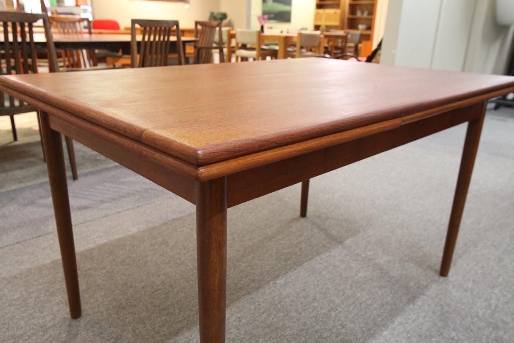 Danish Teak Dining Table with Extensions (48" x 32.5") or (85" x 32.5")