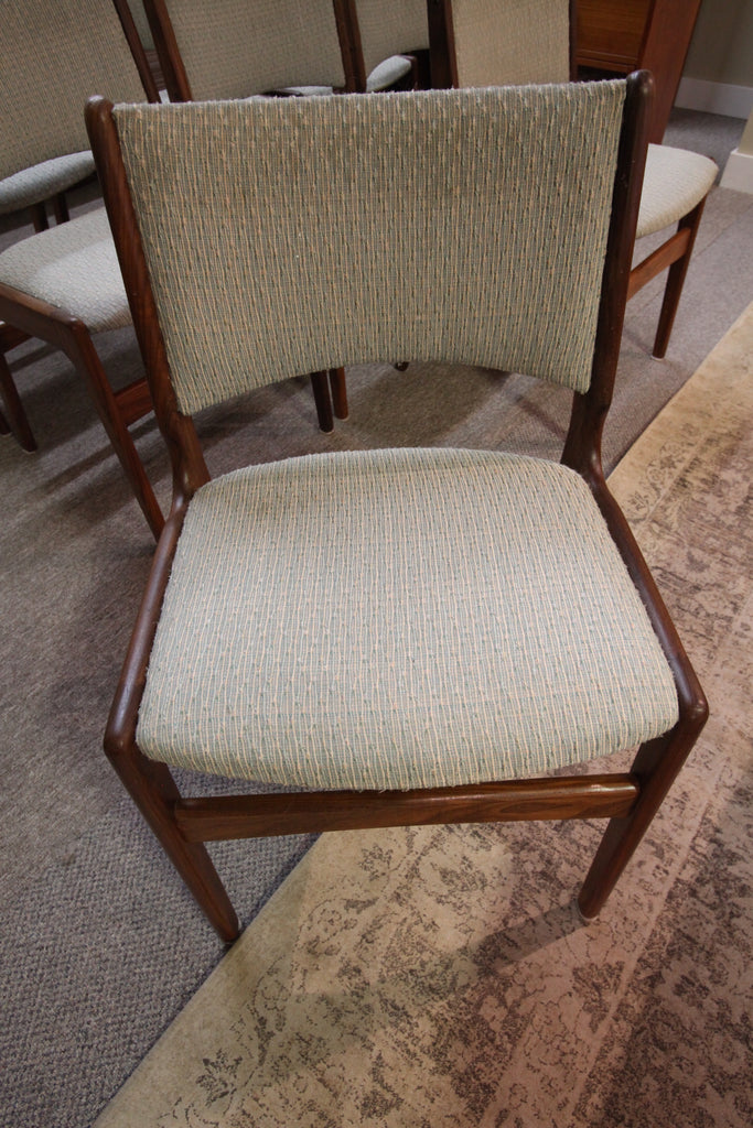 Set of 8 Vintage Danish Teak MCM Chairs