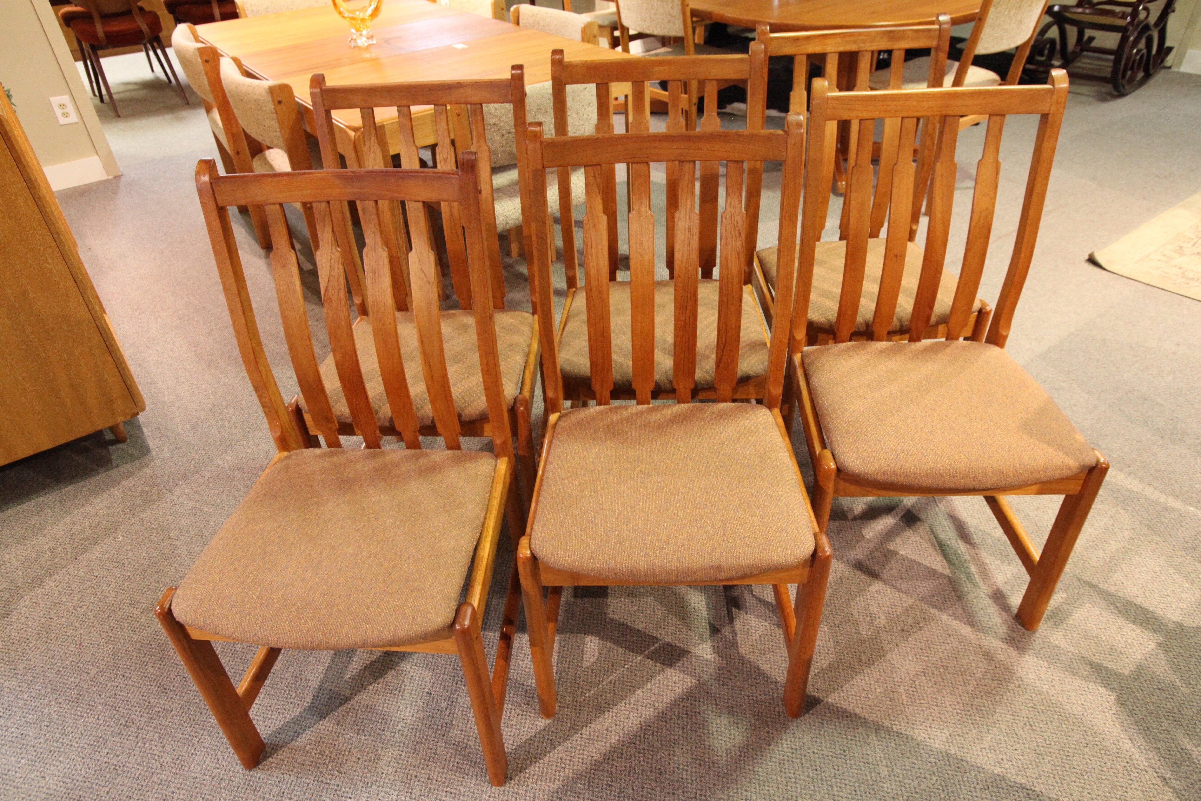 Set of 6 MCM Teak Chairs