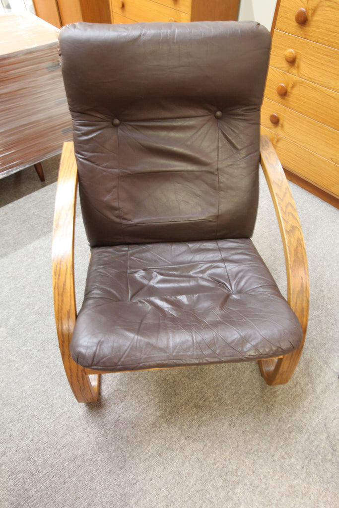 Vintage Ply Designs Brown Leather Chair