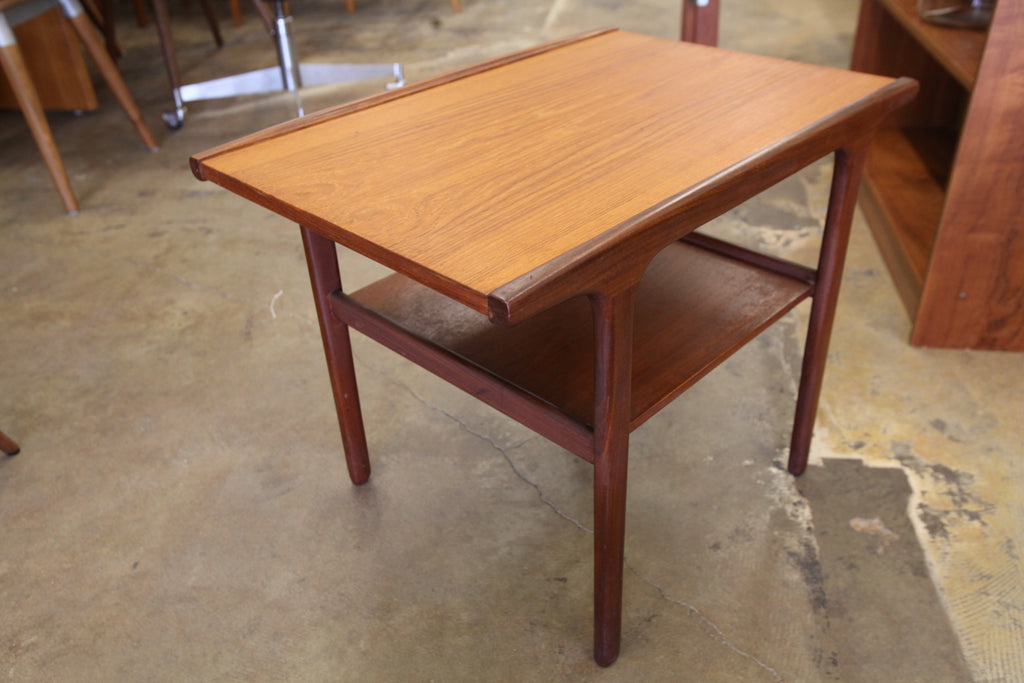 Vintage R.Huber Teak Side Table (25.75" x 17.75" x 20"H)