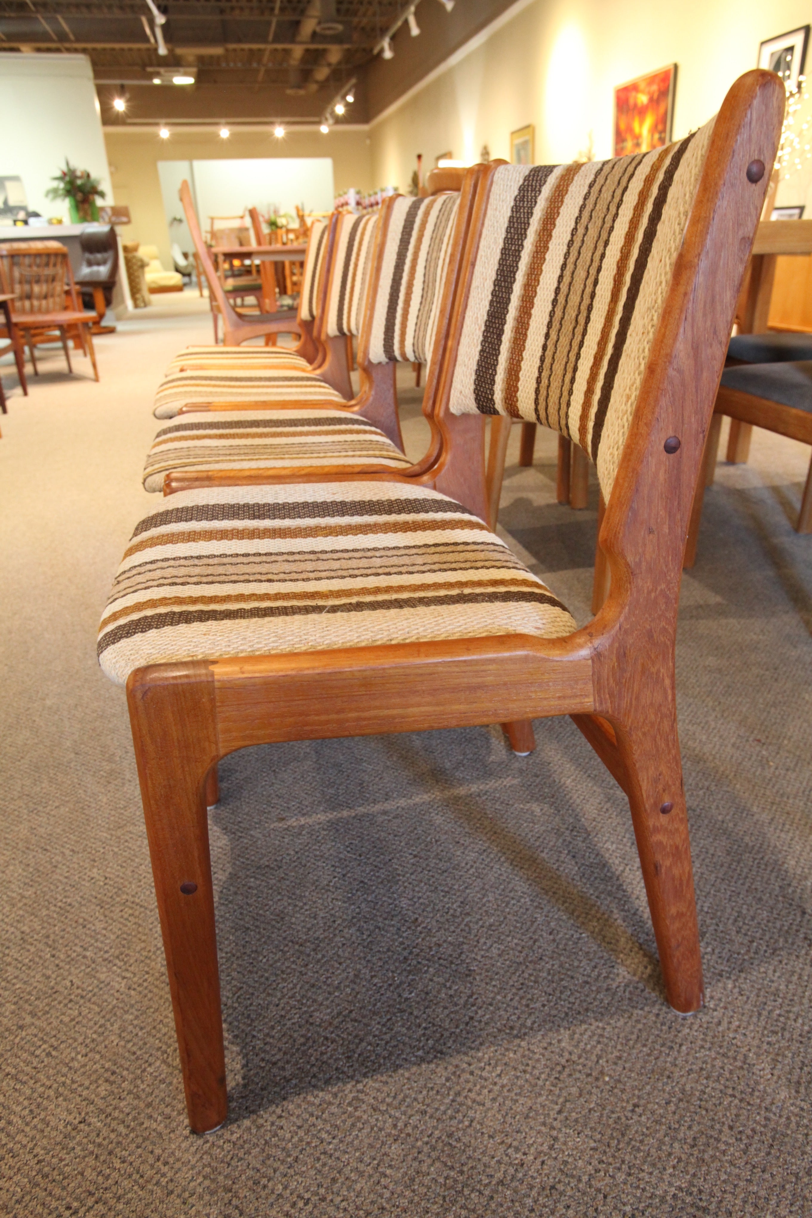 Set of 4 Vintage Teak Chairs