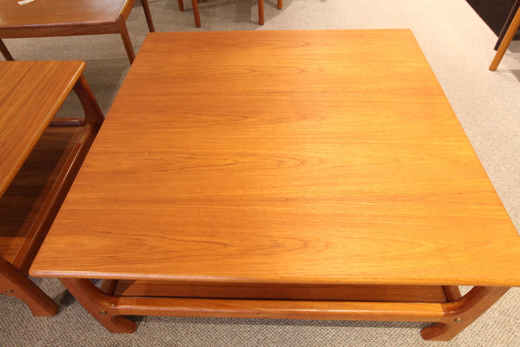 Large Square Teak Coffe Table (40" x 40" x 17"H)