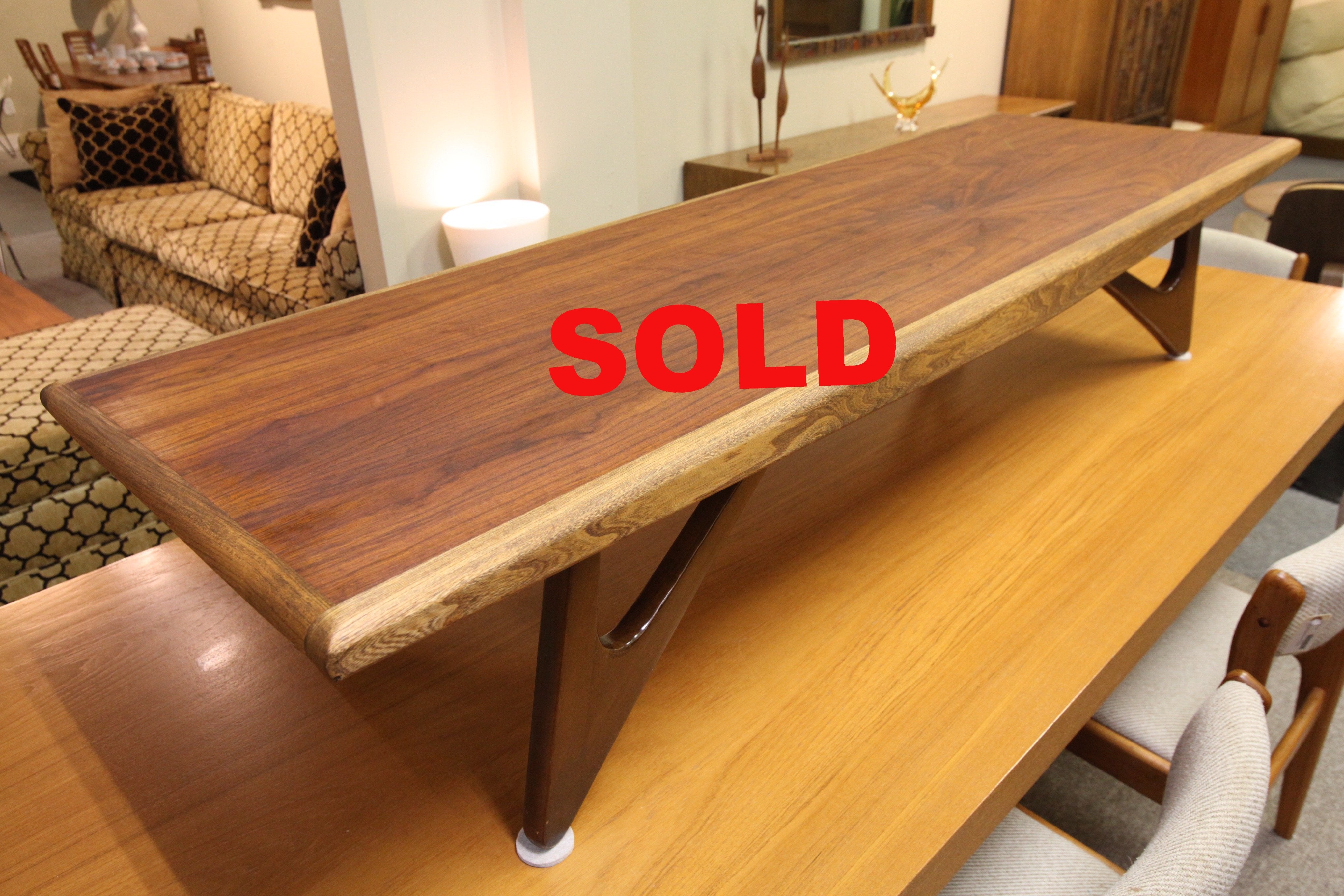 Kroehler - Adrian Pearsall Style Coffee Table (70"L x 22"W x 13.5"H)