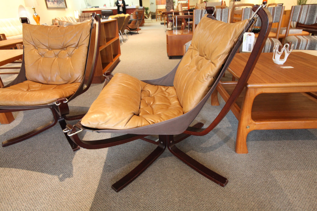 (Pair) of Original Sigurd Ressell Falcon Chairs