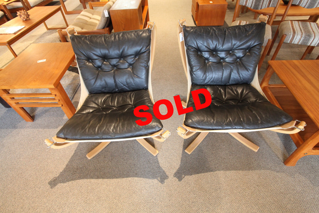 (Pair) of Original Sigurd Ressell 70's Falcon Chairs