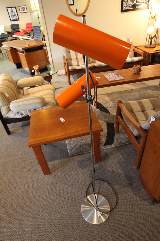 Cool Orange 70's Floor Lamp (55"H)