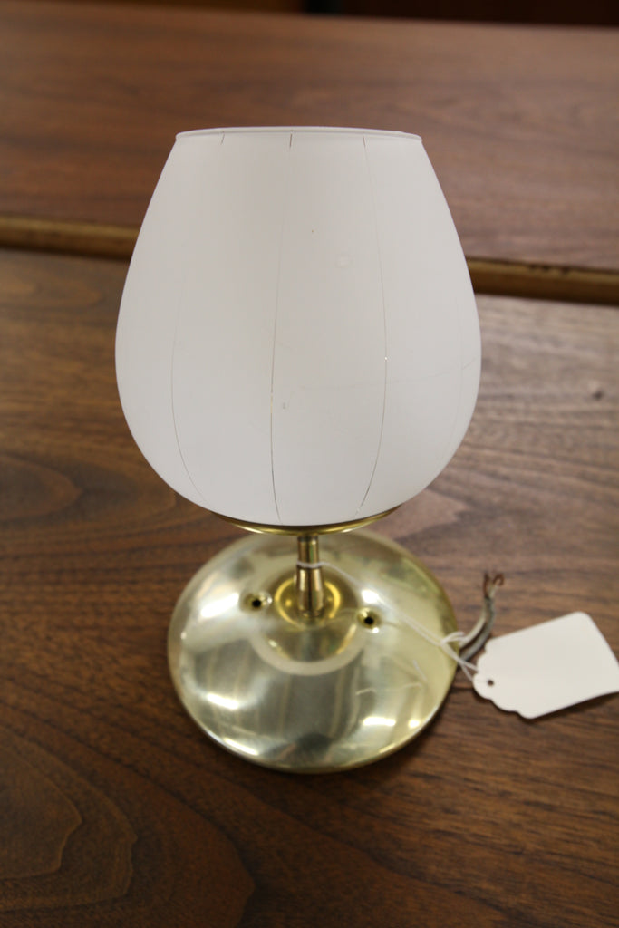 Vintage Small Glass Pendant Light (5.5"W x 9"H)
