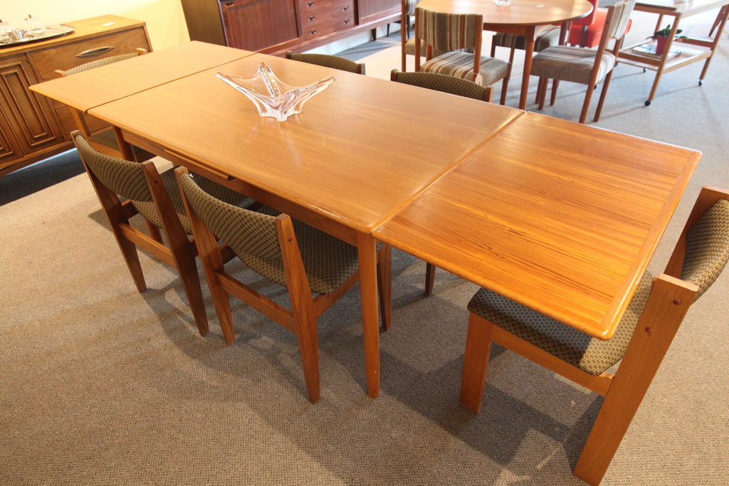 Danish Teak Dining Table w/Extensions (97" x 35") or (54.75 x 35")