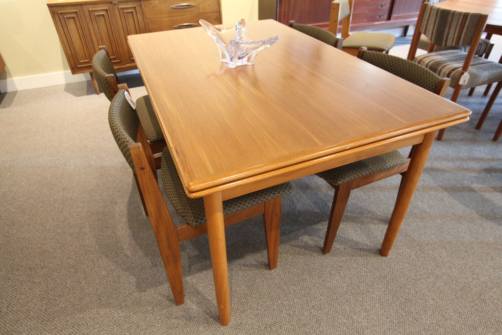 Danish Teak Dining Table w/Extensions (97" x 35") or (54.75 x 35")