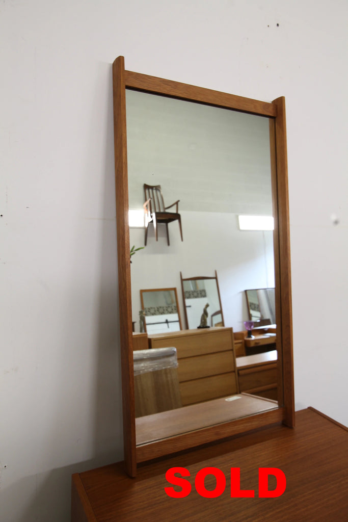 Vintage Danish Teak Mirror (41" x 22" x 1.75")