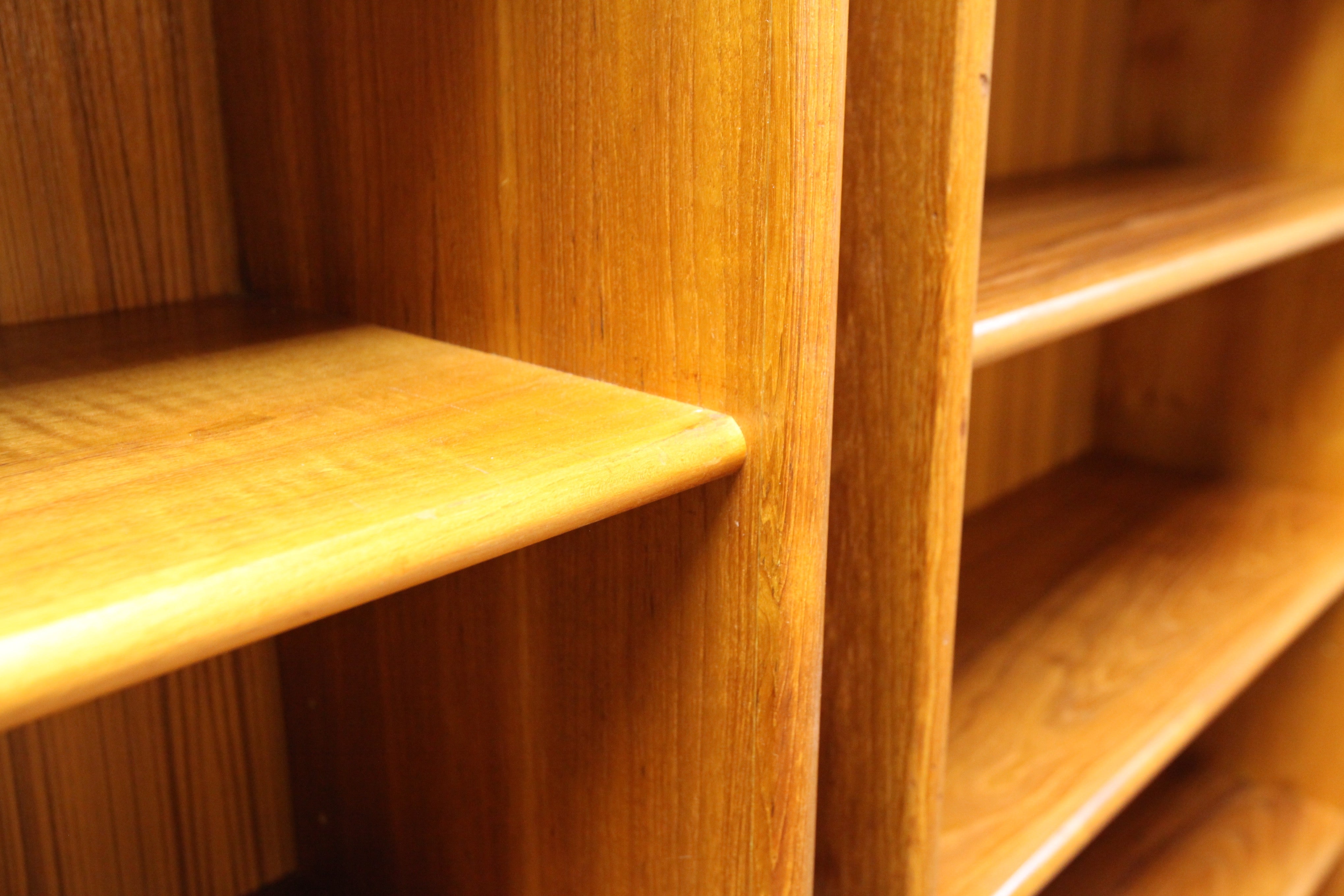 Tall Teak Book Shelf (78.5"H x 32.5"W x 12.5"D)
