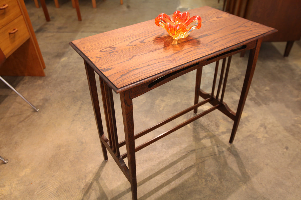 Vintage Solid Wood Side Table (30" x 16.5" x 28.75"H)