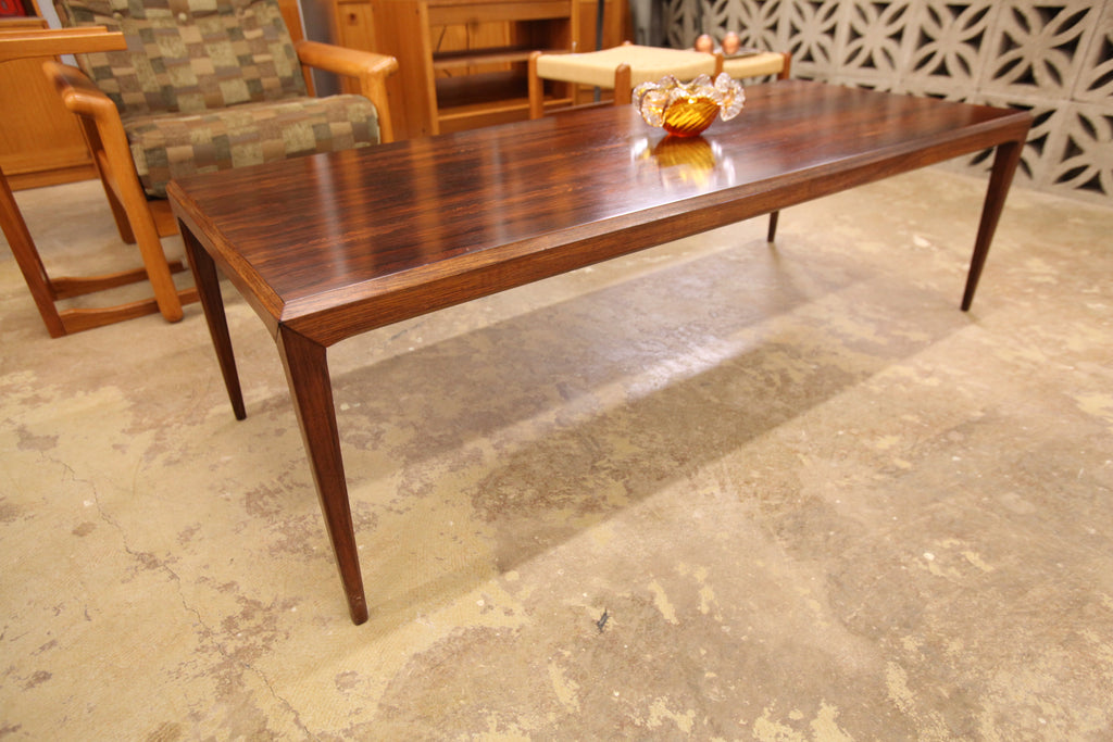 Vintage Large Rosewood Coffee Table (59" x 23.75" x 17.5"H)