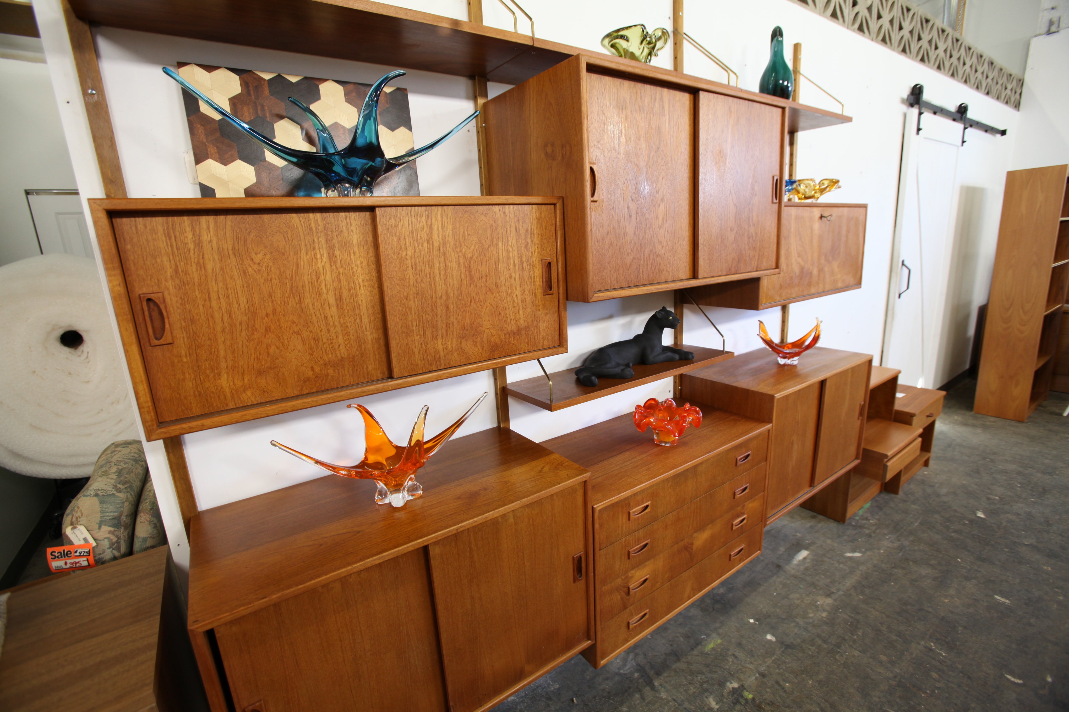 Beautiful "hard to find" Vintage 60's Danish Teak Wall System by Poul Cadovius